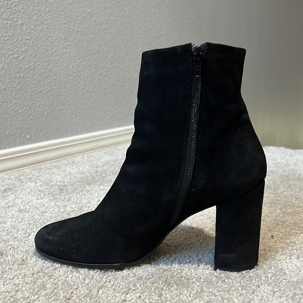 Aldo Black Suede Booties
